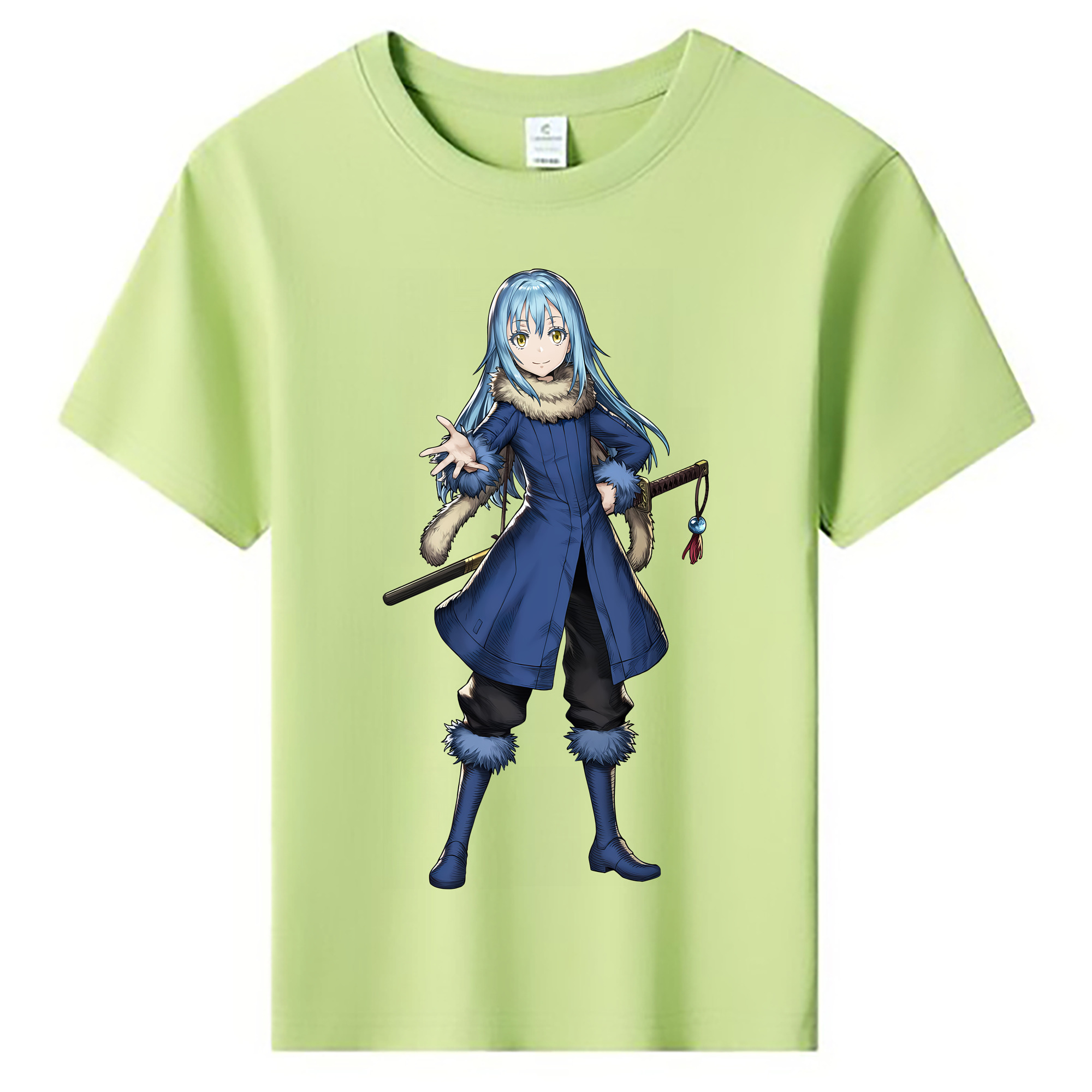 （画像用） 転スラ Regarding Reincarnated to Slime 綿100％キッズTシャツ（フロントプリント）